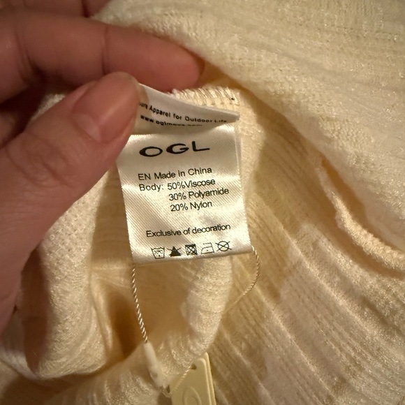 OGL long sleeved ribbed tunic top/dress with slit XL - Picture 4 of 4